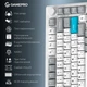 Клавіатура бездротова GamePro Asgard Yord механічна 75 клавіш Keychron Super Red RGB ENG/UKR White (MK266WH) - зображення 2