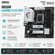 Материнская плата MSI B650M GAMING PLUS WIFI Micro-ATX sAM5 AMD B650 4xDDR5 2xM.2 4xSATA DP HDMI 2.5GbE Black (911-7E24-013) - изображение 2
