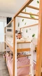 Двухъярусная кровать Монтессори "Джунгли" со столиком от Busy Wood 200х90 см Натуральное дерево+Белый - изображение 7