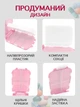 Органайзер для таблеток на неделю 8 отделений VMHouse карманная мини таблетница дорожная для капсул витаминов бадов лекарств на утро день вечер розовый с белым (0059-0002) - изображение 4