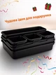 Лоток для столовых приборов пластиковый для хранения инструментов VMHouse набор 8 шт для ложек вилок ножей посуды на кухню черный (0040-0104) - изображение 8
