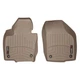 Килимки у салон Volkswagen Tiguan 2008-2016, з бортом, передні, бежеві, Weathertech 455461 - зображення 1