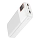 Повербанк 20000 mAh 22.5W с быстрой зарядкой PD/QC Remzona Extrinity 20X для телефона apple айфона samsung универсальный повер банк 20 000 мощный портативный пауербанк для iphone самсунг роутера планшета телефону смартфона павербанк белый з Type-C +кабель - изображение 3