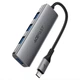 USB-хаб ACEFAST J15 Type-C на 4xUSB 3.0 4-in-1 HUB docking station (0.15m, 5Gbps). Gray - зображення 3