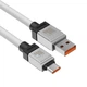 Кабель USB to Type-C Baseus CoolPlay Series для швидкого заряджання Huawei та Honor (1m, 100W, 6A, 480 Mbps). White - зображення 3