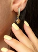 Серьги с цитрином 5691 - изображение 1