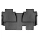 Килимки у салон Toyota Tundra 2014-2019, Double Cab без ящика, з бортом, задні, чорні, Weathertech 440939 - зображення 1