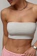 Спортивний короткий топ з чашечками - сірий колір, ONE SIZE - зображення 4
