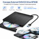 Внешний DVD-CD привод Cocopa External DVD/CD Drive BT638 Портативный DVD-CD привод чтения и записи дисков - изображение 1