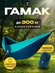 Гамак підвісний туристичний Xiaomi ZaoFeng 270×140 см до 300 кг нейлон 210T компактний зі стропами карабінами та чохлом для кемпінгу дачі та відпочинку, синьо-блакитний - зображення 1