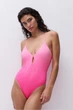 Купальник суцільний з м'якою чашкою Chantelle 46/48(L/XL) Рожевий (C77-pink tie&dye) (109119) - зображення 1