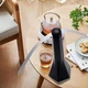 Настільний вентилятор-відлякувач мух та комах Fly Fan, USB/батарейки, пристрій для захисту їжі Чорний - зображення 5