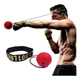 Мʼяч для боксу Fight Ball 80 г червоний з повʼязкою на голову - изображение 2