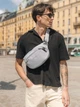 Сумка на пояс тканевая PacSafe V Hip Pack 60141 Светло-серая (60141148) - изображение 3