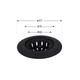 Сетка для сифона Lidz Acsis LA27 Black, силиконовая, 117х117х37 мм LDACS33BLM49775 - изображение 2