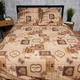 Комплект постельного белья Moon&Star King Size 220x240 см наволочки 2 х 40х60 см Vintage Love Бязь Gold Люкс (MS-820012075) - изображение 2