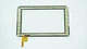Тачскрін (сенсорне скло) для FPC-TPC070072(DR1334)-00 7 зовнішній розмір 186*111мм робоча частина 154*86мм 12 рin чорний - зображення 2