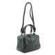Мягкая кожаная сумка на два отдела с ручкой Firenze Italy F-IT-1045DGR темно-зеленый - изображение 5