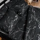 Комплект постельного белья Moon&Star Полуторный Евро 160x220 см наволочки 2 х 40х60 см Marble Noir Микросатин Premium (MS-820012200) - изображение 3