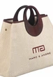 Сумка Marc&Andre плотный текстиль с овальными ручками Бежевая Alize BA26-08 - изображение 3