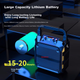 Беспроводная Bluetooth-колонка Newmine K97, мощная система для уличных танцев, компактное домашнее радио, портативная ручная колонка для уличных торговцев с голосовым оповещением о платежных кодах. - изображение 4