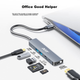 Док-станция расширения Acer Type-C, адаптер USB-C на HDMI для MacBook, компьютеров Huawei, конвертер iPad, док-станция расширения для зеркального отображения экрана 4K, шесть входов с кардридером. - изображение 2