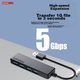 USB-хаб Lenovo, конвертер інтерфейсу 3.0, високошвидкісний 4-портовий розширювач, USB-адаптер для розширення док-станції, концентратор-хаб, USB-подовжувач, док-станція розширення, підходить для ноутбуків та настільних комп'ютерів - изображение 7