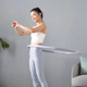 Обруч Keep Hula Hoop, разборный, легко хранить, гибкая сборка, для формирования пресса и талии, аэробные упражнения, упражнения для подтяжки ягодиц, сине-серый. - изображение 9