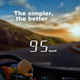 Проекционный дисплей Zianpingxian (ActiSafety) H90S, встроенный в лобовое стекло OBD-проектор, сигнализация превышения скорости. - зображення 5