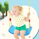 Детская качель Hongdeng для дома и улицы, игровой комплекс для малышей, синяя гибкая доска, подарок на день рождения и Новый год. - изображение 5