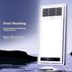 Обігрівач для ванної кімнати Haier Wind And Heat, потужний двомоторний перемикач клавіш на фортепіано, багатофункціональний світлодіодний обігрівач для ванної кімнати, машина теплого повітря для ванної кімнати M4X - изображение 5