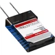 Корпус для жорстких дисків ORICO, горизонтальний, одновідсіковий, USB 3.0, 2,5/3,5 дюйма SATA, для механічних і твердотільних накопичувачів SSD у ноутбуках і настільних комп'ютерах, зовнішній портативний корпус з можливістю читання даних - 6518US3 - зображення 2