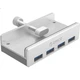 USB-хаб ORICO MH4PU-P 3.0 алюмінієвий, для настільних ПК та ноутбуків - зображення 1
