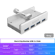 USB-хаб ORICO MH4PU-P 3.0 алюмінієвий, для настільних ПК та ноутбуків - зображення 3