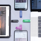 Флеш-накопичувач SanDisk 512 ГБ Type-C USB 3.2 Dual Drive DDC3 Purple, швидкість читання до 400 МБ/с, автоматичне резервне копіювання, сумісний з телефонами та комп'ютерами, флеш-накопичувач великої ємності з двома інтерфейсами - изображение 5