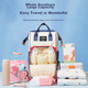 Рюкзак-сумка Nanjiren Mommy Bag, багатофункціональний, великої місткості, портативний для використання на свіжому повітрі, сумка для матері, сумка для дитини, робочий рюкзак, сумка для зберігання молока - изображение 6