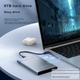 Корпус UNITEK S109A внешний для HDD/SSD 2.5", USB 3.2 Gen2, алюминиевый - изображение 4