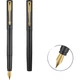 Ручка PARKER перьевая фирменная деловая, подарочная, Weiya XL Classic Black Gold Clip - изображение 1