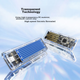 Корпус для двопротокольного SSD-накопичувача ORICO M.2 NVMe/SATA, інтерфейс Type-C 10 Гбіт/с, зовнішній корпус для ноутбука, TCM2M-C3 - зображення 4