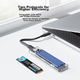 Корпус для двопротокольного SSD-накопичувача ORICO M.2 NVMe/SATA, інтерфейс Type-C 10 Гбіт/с, зовнішній корпус для ноутбука, TCM2M-C3 - зображення 5