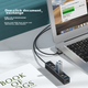 USB-концентратор UNITEK 2.0 с блоком питания, высокоскоростная док-станция расширения, 7-портовый концентратор USB, конвертер USB для ноутбука Y-2160ABK - изображение 8