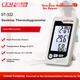 Термогигрометр электронный CEM DT-322 с функцией времени для дома и офиса - изображение 4