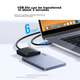 Внешний корпус для жесткого диска UGREEN M.2 NGFF на SATA, для дисков 2.5 дюйма - изображение 6