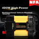 Автомобільний інвертор живлення NFA 12V до 220V 400W двопровідний автомобільний холодильник прикурювач інвертор 7823N - зображення 4