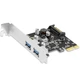 Плата розширення MOGEPCIE X1 на два порти USB 3.0, адаптер PCI-E на два порти USB Gen1, чіп Risa NEC, MC2010 - зображення 4
