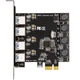 Плата розширення незалежного блоку живлення MOGE Desktop PCIE X1 на 4 порти USB 3.0, адаптер PCI-E на чотири порти USB 3.2 Gen1, чіп Renesas NEC MC2016 - зображення 7