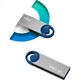 Флеш-накопичувач Aigo 16 ГБ USB 2.0, U212 сріблястого кольору, металевий, серія Smile Office - зображення 3