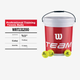 Тенісний м'яч Wilson WRT131200 для тренувань без стресу - зображення 5