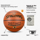 Баскетбольный мяч SPALDING Competition, золотистый Classic TF, стандартный взрослый размер 7, износостойкая искусственная кожа для игры в помещении и на открытом воздухе. - изображение 10
