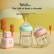 Бутылочка для кормления Oubeini Newborn Baby Bottle стекло 120 мл Розовый - изображение 6